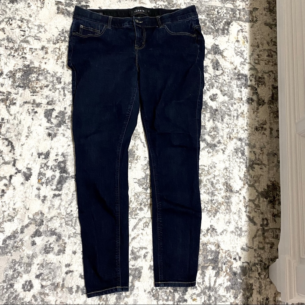 Torrid bombshell skinny premium stretch dark wash jeans